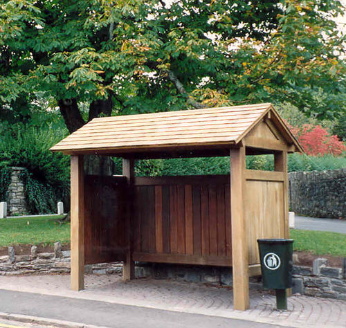 Abrigo de ônibus em madeira - STANDARD - Woodscape.