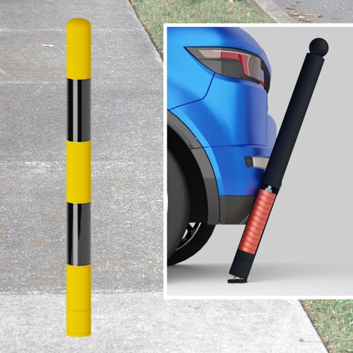 Frade balizador flexível - Olli yellow Augustaflex - SAEDI Ltd - para pedestres / para impedir estacionamento / removível
