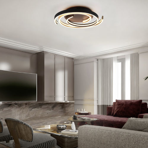 Plafon contemporâneo - CAYA - TRIO Leuchten GmbH - circular / metálico / de LED