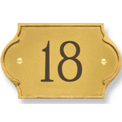 Placa de identificação de parede - PLM-NC/A & PLM-NC/O & PLM-NC/TM - MORELLI S.A.S. - em latão / para ambiente externo