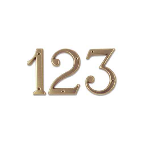 Placa de identificação de parede - H12 - MORELLI S.A.S. - em latão / para ambiente externo