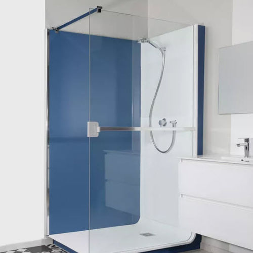 Chuveiro walk-in - ELMER - em vidro / com porta de abrir / retangular