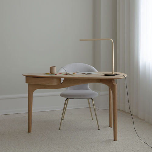 Mesa secretária de piso - DUENDE - Umage - contemporânea / em carvalho / em MDF