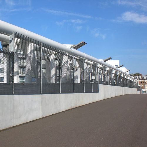 Cerca do tipo gradil - AREZZO - LANG AND FULTON - para ambientes profissionais / em aço galvanizado / em aço