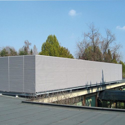 Cerca de ocultação de réguas - ITALIA-100 ROOF-TOP - LANG AND FULTON - em aço galvanizado