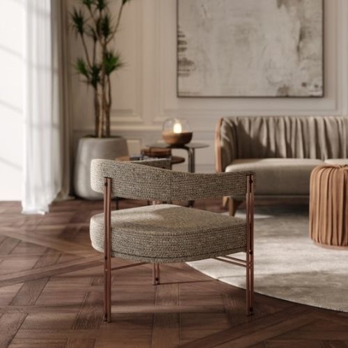 Poltrona contemporânea - NT053 - Praddy Unipessoal lda - em madeira maciça / metálica / em bambu