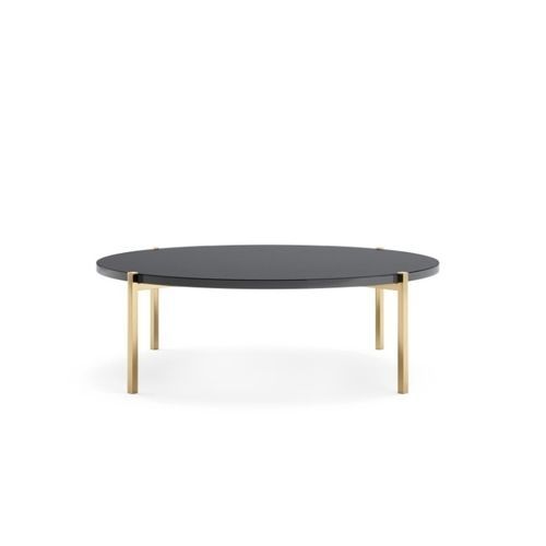 Mesa de centro contemporânea - TIGER II - Praddy Unipessoal lda - metálica / com folheado de madeira / com base em madeira