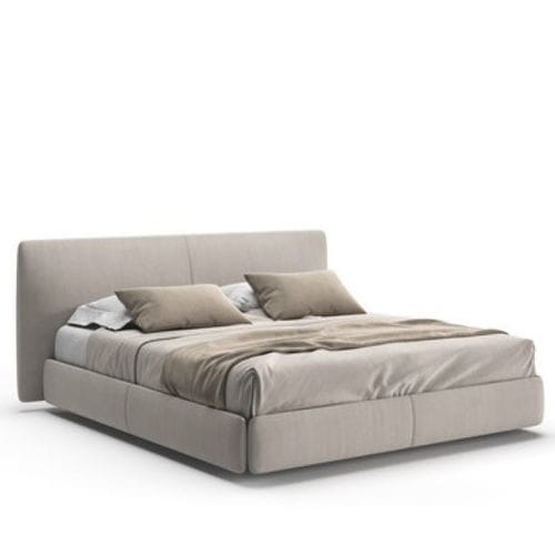 Cama de casal - SOPRANO II - Praddy Unipessoal lda - contemporânea / estofada / em tecido