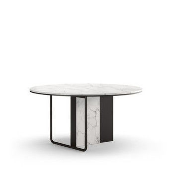 Mesa de jantar contemporânea - CELLO II - Praddy Unipessoal lda - em wengé / em mármore / com base metálica