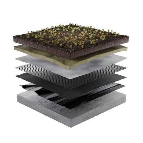 Telhado verde para telhado plano - ECO LIGHT WBLG SYSTEM - Urbanscape - para terraço de cobertura / à prova de água / drenante