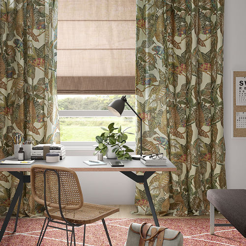 Tecido para estofados - DELTA - WIND - para cortinas / estampado / em linho