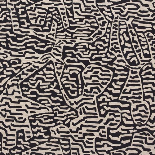 Tecido para cortinas - COAST : RIMINI - WIND - estampado / em poliéster / em algodão
