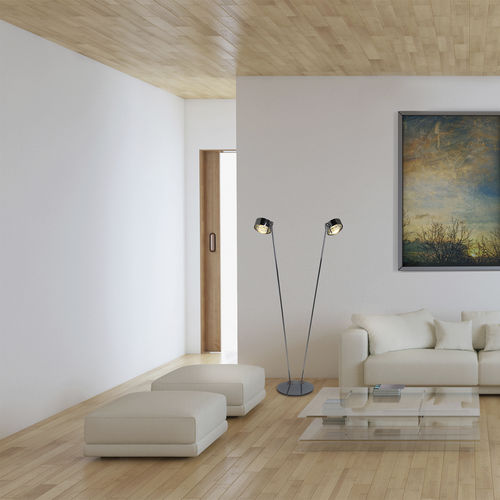Luminária de piso - PUK MAXX FLOOR SISTER - Top Light GmbH & Co. KG. - metálica / em vidro / de design minimalista