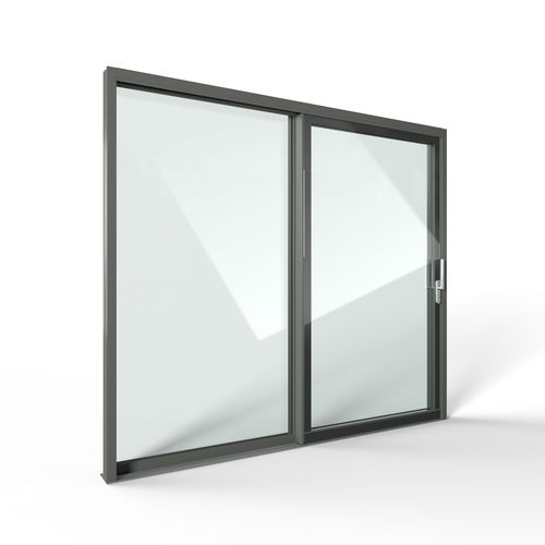 Porta de vidro de correr elevável - FIN-Slide - Finstral - em alumínio / em PVC / com vidro duplo