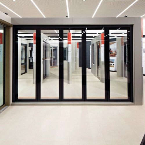 Porta camarão de vidro - FIN-Fold - Finstral - em PVC / com vidro duplo / com vidro triplo