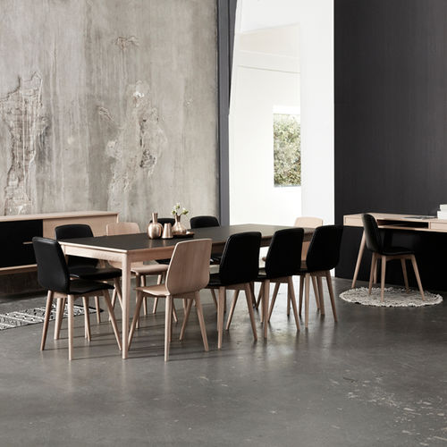 Cadeira de sala de jantar contemporânea - BASIC CUT  - PBJ Design House - para ambiente interno / em compensado / em feltro