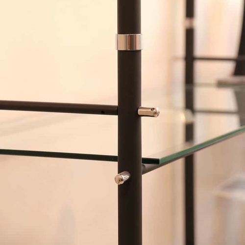 Vitrina contemporânea - MODULA - Del Barba Lavorazioni Metalli Srl - de piso / em latão / em alumínio