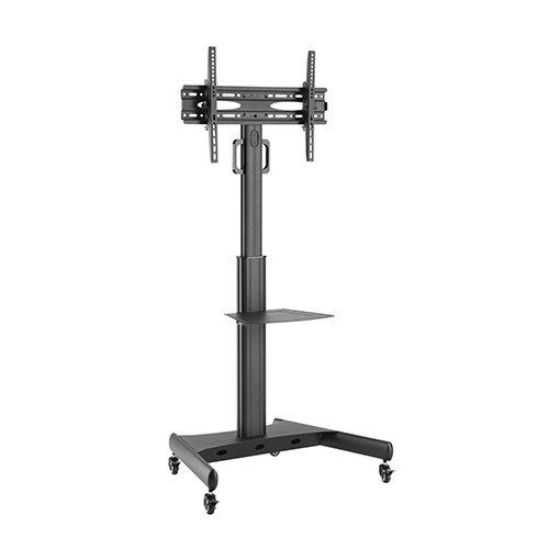 Suporte de piso para TV contemporâneo - FS11-46T - LUMI LEGEND CORP. - com rodízios / em aço / em alumínio