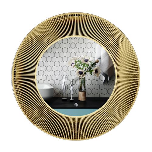 Espelho de parede - RMRYSJJS11Y800G15LF - Rahmen (Asia) Limited - contemporâneo / redondo / dourado