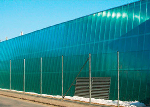 Placa de policarbonato para revestimento de fachada - SUN MODUL® - AKRAPLAST - isolante / translúcida