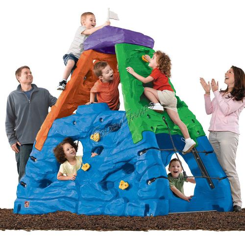Estrutura lúdica para parque infantil - ARRAMPICATA ROCCIA - GOLDEN GAMES SRL - em material plástico