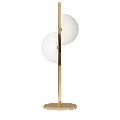 Luminária de mesa - NACCHERA - Heathfield and Comapny - em latão / em vidro opalino / contemporânea