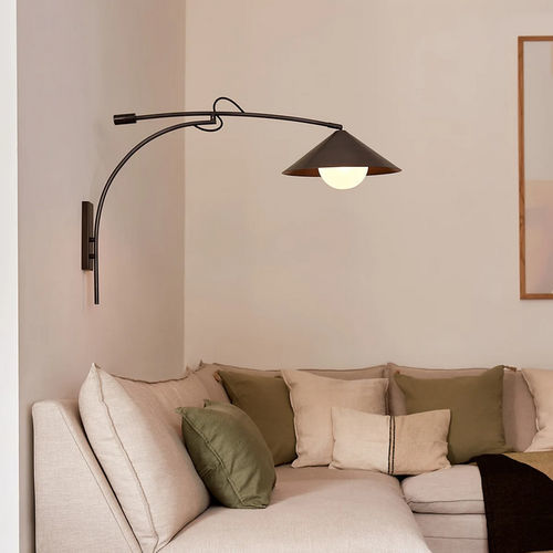 Arandela contemporânea - MIKO  - Heathfield and Comapny - para ambiente interno / em vidro fosco / em bronze