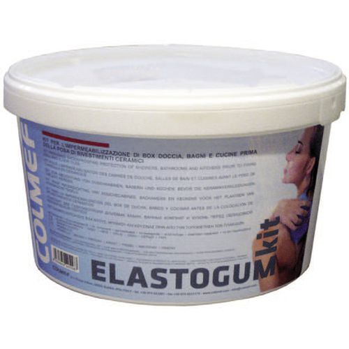 Impermeabilizante líquido sintético - ELASTOGUM KIT - COLMEF - para piso / para banheiro / para box de banheiro