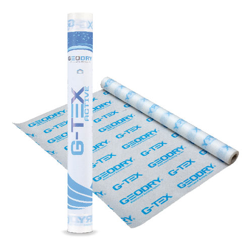 Geomembrana em poliolefina - G-TEX ACTIVE - GEODRY - para piso / para sacada / impermeabilizante
