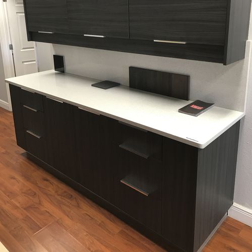 Tampo de bancada em pedra reconstituída - NOBLE SUPREME WHITE - Technistone a.s. - para cozinha / branco / polido