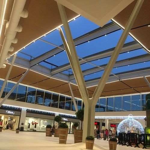 Cobertura de vidro metálica - SUNROOF - Evergreen Solutions - motorizada / isolante / com vidro duplo