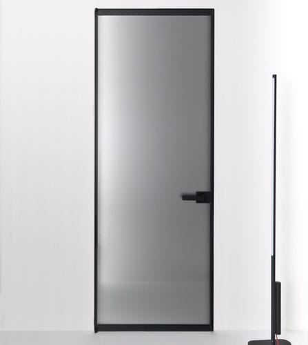 Porta para montagem nivelada - QUADRA  - ALBED - interna / em madeira / em alumínio