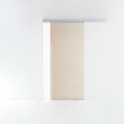 Porta interna - DOT - ALBED - em alumínio anodizado / em vidro / de correr