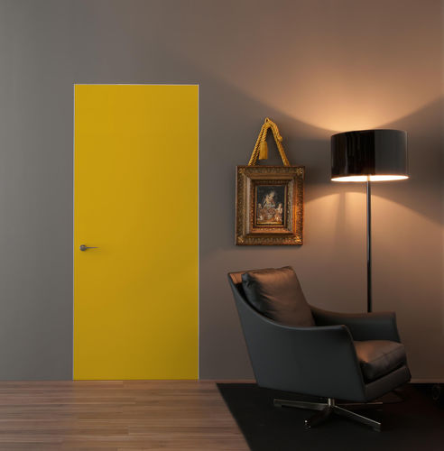 Porta para montagem nivelada - INTEGRA - ALBED - interna / em madeira / em alumínio