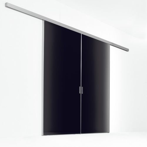 Porta interna - QUADRA - ALBED - com vidro de segurança / de correr / contemporânea