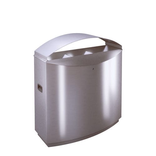 Lixeira pública - FF3D - AUWEKO GmbH - de coleta seletiva / em aço inoxidável / em aço inoxidável escovado