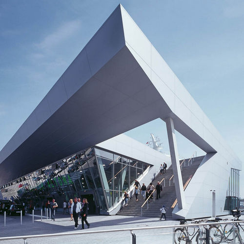 Painel compósito de revestimento - CRUISE CENTER ALTONA - ALUCOBOND - para edifício / para marquise / para abrigo