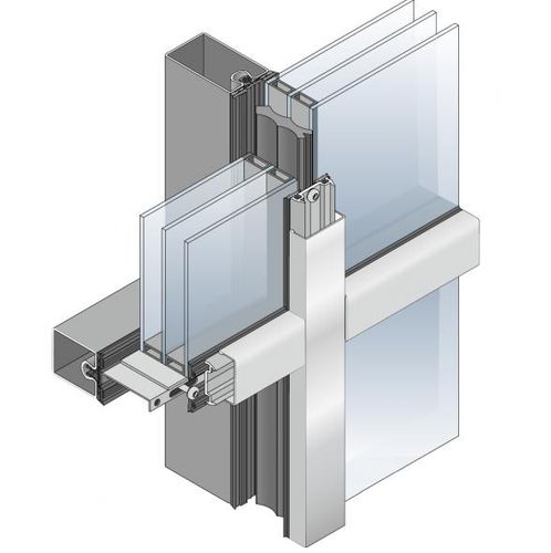 Fachada-cortina com sistema stick - FORSTER TERMFIX VARIO HI - Gutkowski - em metal e vidro / com isolamento integrado