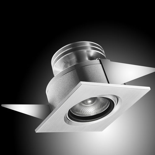 Spot de embutir no teto - INSERT 10 ADJUSTABLE - LOUPI - de LED / quadrado / para loja