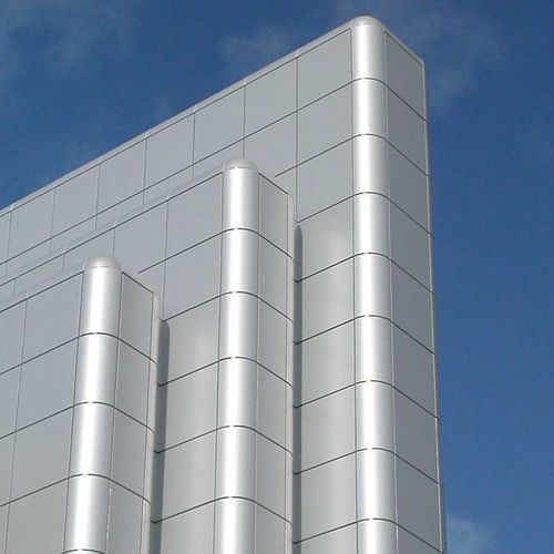 Revestimento de fachada em painéis - MCT-004 - M-City Aluminum Co., Ltd. - em alumínio / liso / efeito de metal