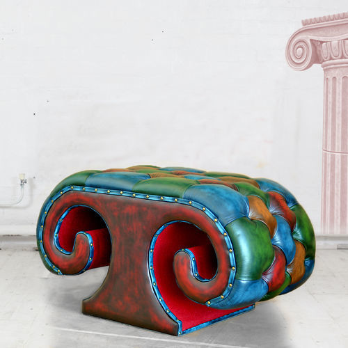 Otomana Chesterfield - IONIC-IN - Harleq - em couro / outros formatos / para ambiente interno