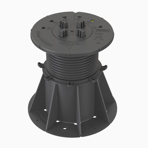 Pedestal para piso elevado em polipropileno - VERSIJACK® VJ-F4 122-206 mm - Elmich Pte Ltd - para ambiente externo / para ambiente interno / ajustável