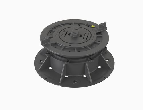 Pedestal para piso elevado em polipropileno - VersiJack® VJ-F2 52.5–76.5 mm - Elmich Pte Ltd - para ambiente externo / para ambiente interno / ajustável