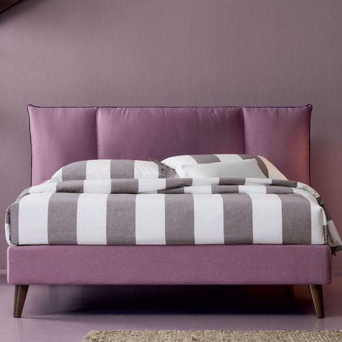 Cama de casal - GUESS - OGGIONI - contemporânea / estofada / com cabeceira