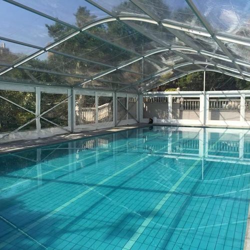 Cobertura de vidro para iluminação natural - AmarantoIdea - fixa / com estrutura metálica / transparente