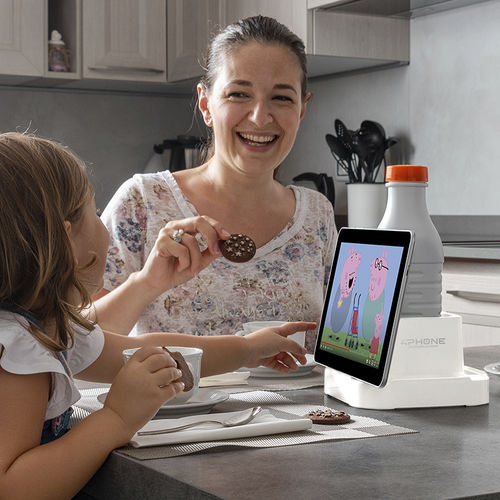 Suporte de mesa para tablet - 4PHONE - MOBILE AND TABLE SUPPORT DEVICE - MAR PLAST Group S.p.A. - da linha comercial / horizontal / branco