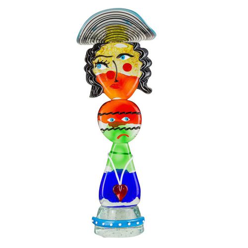 Escultura em vidro de Murano - PICASSO DREAM : TOTEM WOMAN - Original Murano Glass s.n.c.