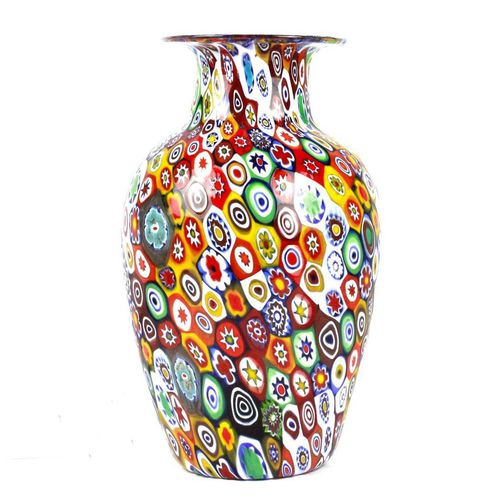 Vaso clássico - MILLEFIORI MIX - Original Murano Glass s.n.c. - em vidro de Murano / feito à mão