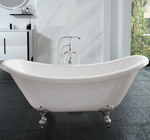 Banheira oval - MV006G - Shaoxing Joyful Bathroom Co., Ltd - com pés / para residência / em acrílico
