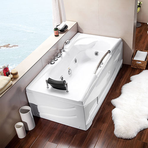 Spa acima do piso - A001 - Shaoxing Joyful Bathroom Co., Ltd - retangular / de 2 lugares / em acrílico